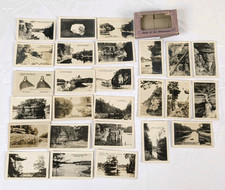 Vintage Wisconsin Dells Set of 25 Miniature Souvenir Black White Real Photos picture