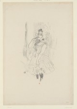 Toulouse-Lautrec Aristide Bruant Vintage 1892 Sketch Photo Reprint Wall Art picture