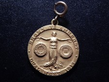 1914 Vintage Brown Vs Amherst Dual Meet Hammer Throwing Medal-Nice-bb353cxx picture