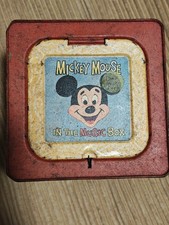 VTG Mattel 1958 Mickey Mouse in Tin Box Disney Toy Music Box Not Working picture