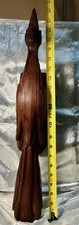 Vintage MCM Clydel Originals Hand Carved Redwood Folk Art 