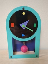 Vintage Retro 1980’s Postmodern Memphis Pendulum Clock Rare HTF picture
