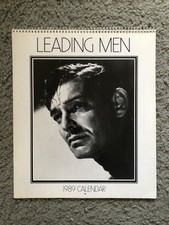 Vintage LEADING MEN 1989 Calendar Hollywood’s Leading Men Kobai Collection Rare picture