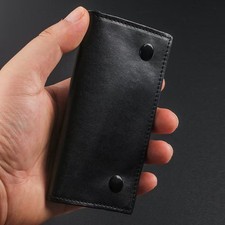 1PC Stylish Black PU‑Leather Multifunctional Cigarette‑Pouch, Moisture‑Resistant picture