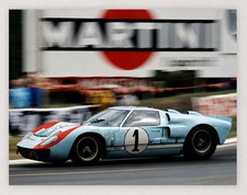 1966 LE MANS #1 FORD GT40 KEN MILES DENNY HULME PHOTO REPRO 8.5X11 picture