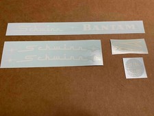 Schwinn Approved Bantam Bicycle Complete White Decal Set picture