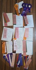 Vintage AKC Kennel Club Dog Show Ribbons Cocker Spaniel 1960s 1970s Lot Of 80+ picture