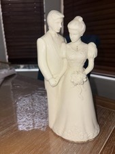 Vintage 1995 San Francisco Music Box Company Bride And Groom Wedding Figurine picture