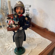VTG Byers Choice Carolers Crier Vendor Man with Nutcrackers Basket 2003  picture
