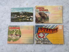 Vintage Arkansas Postcards 3 Folders of photos and one Written Single Postcard picture