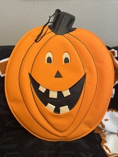 Vintage 1990s Vacuform Plastic Halloween 3D Pumpkin Jack O Lantern Wall Decor. picture