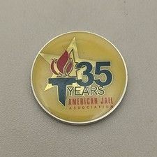 35 Years American Jail Association Challenge Coin picture