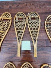 (1) Pair Vintage Snowshoes Salesman Sample?, Kids? Mancave/Christmas Decor #3 picture