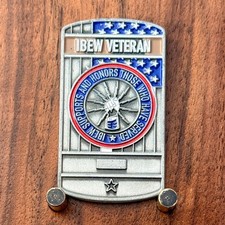 IBEW Veteran Local 7625 Union Honor Challenge Coin  W#25 picture