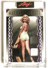MARILYN MONROE - FULL BODY BAREFOOT SWIMSUIT POSE - 3 WORN UNDERGARMENTS - LEAF picture