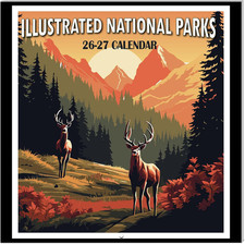 2026-2027 Calendar - National Parks 2026-2027 Wall Calendar, 18 Monthly Square C picture