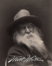 Walt Whitman Printed Signature Reprint Not Hand Signed picture