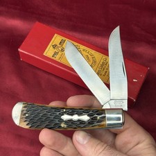 Queen City Pocket Knife Rodgers Bone Sway Belly Trapper Queen DFC NIB picture