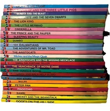 Vintage Disney Wonderful World of Reading Hardcover Book Lot – 26 Books picture