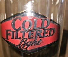 RARE Vintage 80s Moosehead Cold Filtered Light Beer Glass Tall Canada picture