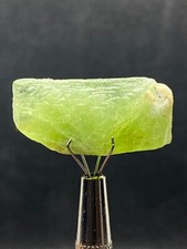 38.35 Ct Natural Olivine Green Peridot Crystal From Kohistan Pakistan picture