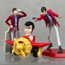 Coca-Cola Roots Lupin the 3rd III 3pc Anime Mini Figure & Pullback Car Lot 3 picture