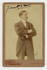 John Drew Handsome Dashing Man 1880 Male Actor Cabinet Card Antique Gay Photo picture