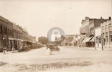 Hooper Nebraska Downtown Stores 1930's Cars RPPC Photo Postcard COPY picture
