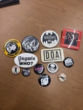 Vintage Lot Of  13 1980’s LA Music Scene Pins & Buttons Mixed Rare picture