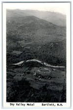 c1950's Aerial View Of Sky Valley Motel Bartlett NH RPPC Photo Postcard picture
