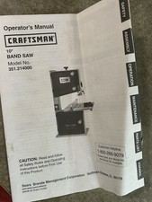 OPERATOR'S MANUAL CRAFTSMAN 10