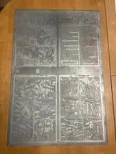 WARFRONT #29 rare METAL comic ART PRINTING PLATE HUGE 1956 ELIAS title SPARLING picture