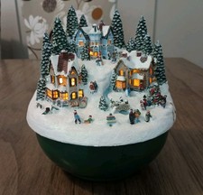 Bradford Exchange Thomas Kinkade Illuminated Christmas Music Tabletop Decoration picture