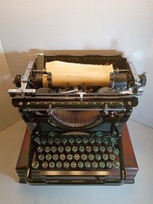 VTG 1937 Underwood No. 5 Standard Typewriter Front Striking Mechanical Cast Iron picture