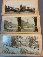 3 x Antique Stereoview Cards Webster and Albee US Scenes picture