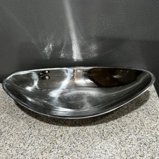 Vtg Hubert Stainless Steel Oval Serving/Au Gratin Dish 11”x5.5” Made India VGC picture