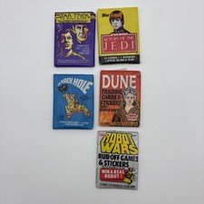 Topps Fleer Dino 5 Factory Sealed Wax Pack lot Sci-Fi Star Trek Dune Star Wars picture