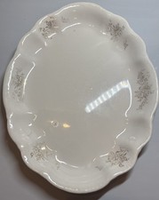 Antique Majestic Pottery 13”Floral Oval Platter Rare Signed picture