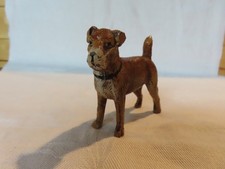 Antique vintage cold painted metal Irish Terrier Dog figurine Germany picture