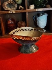 Oppenheim Hammered Brass Bowl, Made In Israel, Vintage, Middle Century, 5.5