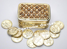 ARRAS DE BODA GOLD WEDDING CEREMONY UNITY 13 COIN SET BRIDAL ELEGANT Square picture