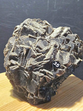 3lbs+ Big cubic black rose  fluorite UV Reactive Specimen pink/Purple uv BL35 picture