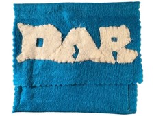 VTG DAR DAUGHTERS AMERICAN REVOLUTION BLUE FELT JEWELRY PIN POUCH CASE HANDMADE picture