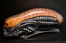 H.R Giger 14 inch alien head, display prop picture