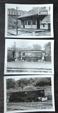 1938 Fonda Johnstown & Gloversville Railroad New York Photo 90s Print Lot of 3 picture
