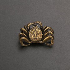 Brass Crab Figurine Crab Statue Home Ornaments Animal Figurines Gift picture