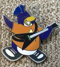 L@@K OFFICIAL 2010 DISNEY CLUB PENGUIN ROCKSTAR GUITAR PLAYER Mystery Collection picture
