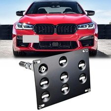 No Drill Front Tow Hook License Plate Holder Relocator Bracket fit for BMW 2... picture