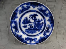 P Regout & Co. Blue And White  7.5” Bread Plate, Holland picture