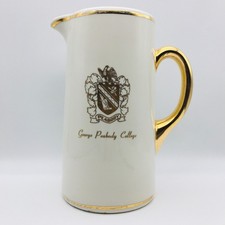 George Peabody College for Teachers Nashville 1920's Large Hotel China Pitcher picture